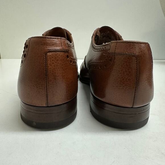 EXCELLENT Crockett & Jones x Polo Ralph Lauren Scotch Grain Cap Toe Bal 10 - Picture 7 of 13